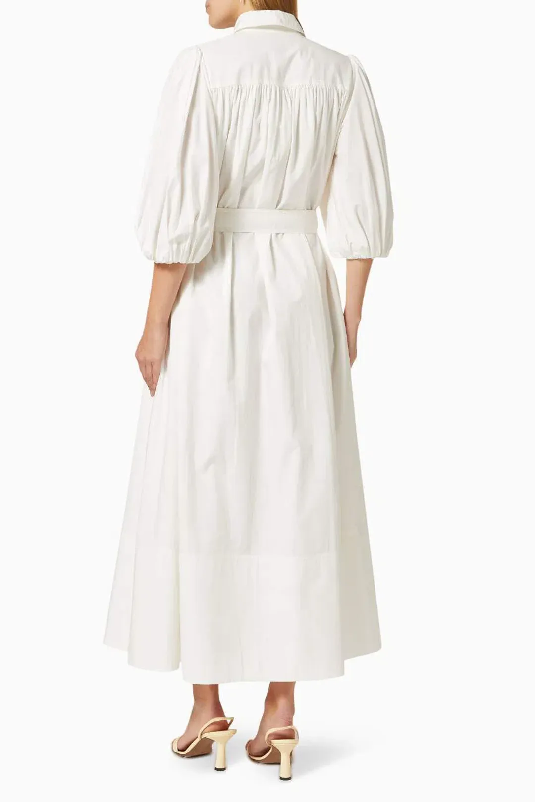 Aje Casabianca Shirt Dress White Size 6 for rent on The Volte - main image