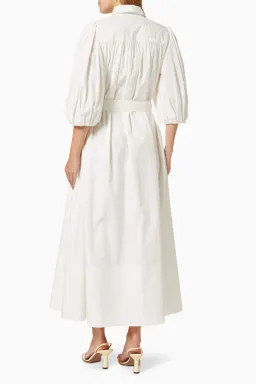 Aje Casabianca Shirt Dress White Size 6 for rent on The Volte - image 2