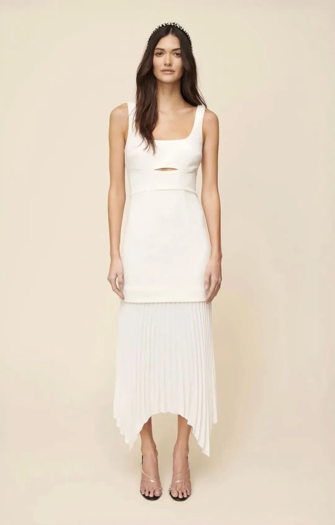Sheike Hannah Dress White Size 6  for rent on The Volte - main image
