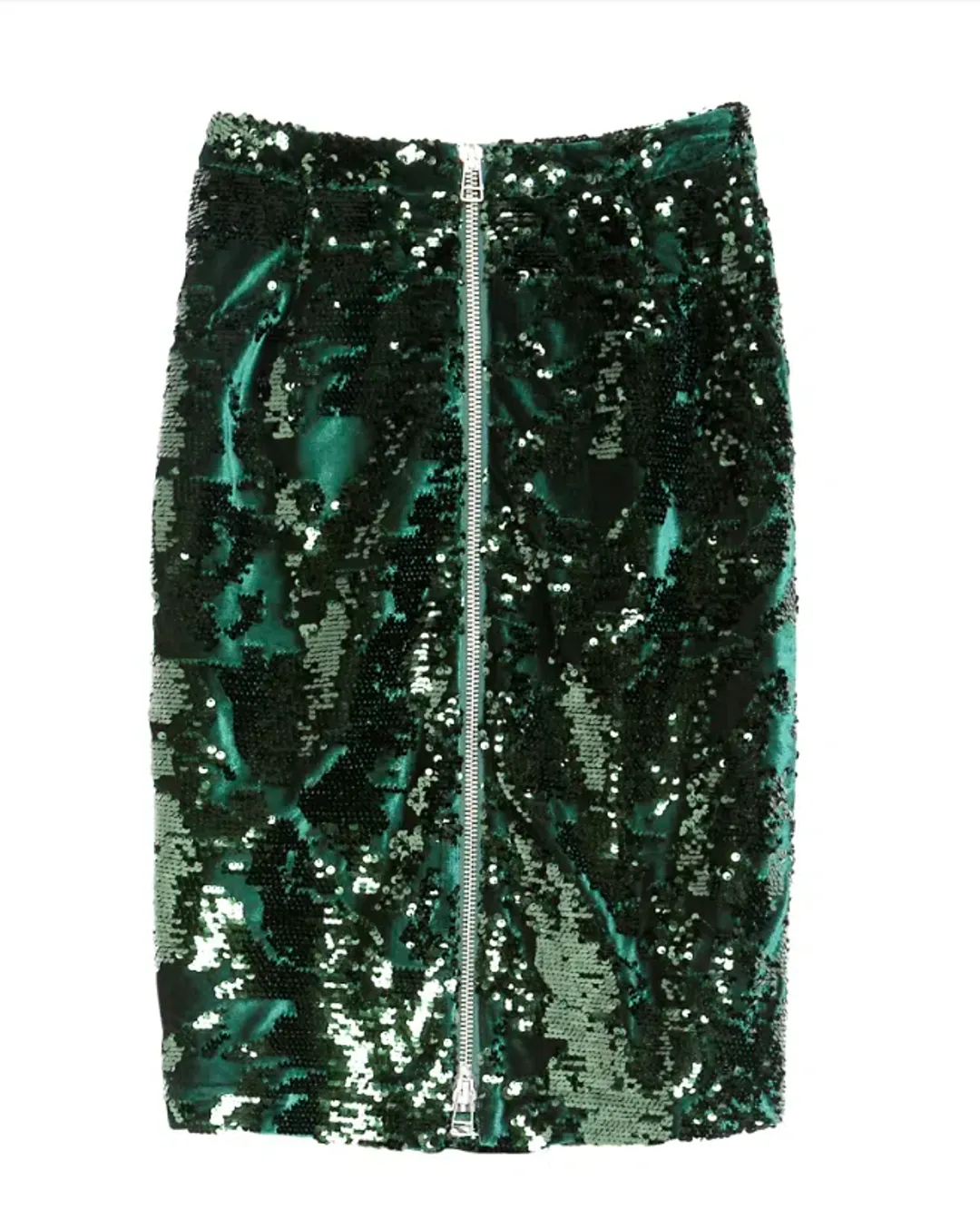 Suboo Suncoo Paris Green Sequin Skirt Size 8  for rent on The Volte - main image