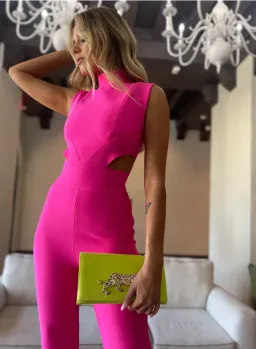 Elliatt Lambley Jumpsuit Pink Size 10 / M for rent on The Volte - image 4