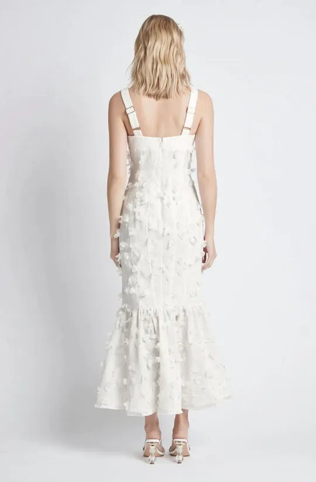 Sheike Petal Dreams Midi Dress White Size 8 for rent on The Volte - main image