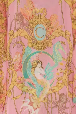 Camilla Mermaid Motel Silk Blouson Sleeve Layer Print Size 16/XL for rent on The Volte - image 4