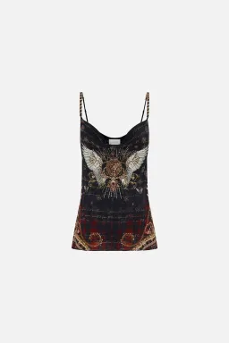 Camilla x Robbie Williams Bias Cami Top Black Print Size XL/Au 16 for rent on The Volte - image 4