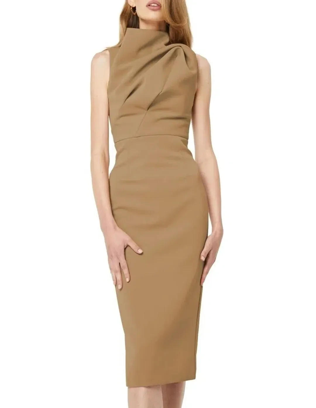Mossman Edge of Glory Dress Brown Size 6 for rent on The Volte - main image