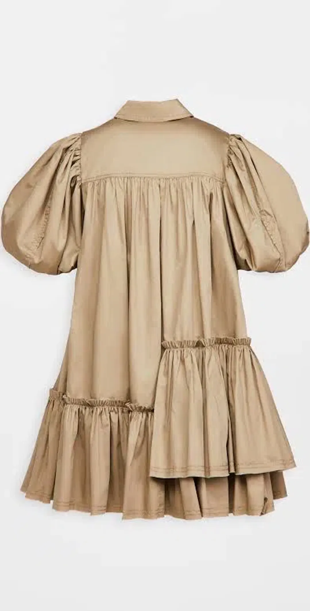 Aje Ambience Shirt Dress Brown Size 8 for rent on The Volte - main image