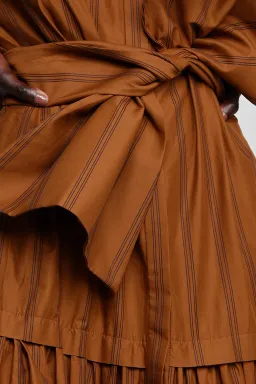 Acler Hugh Maxi Dress Dijon Stripe Size 6  for rent on The Volte - image 3