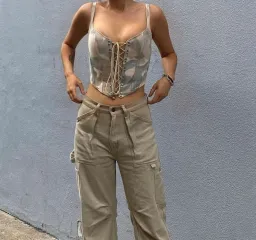 Dion Lee Ikat Camo Corset Print Size 8 for rent on The Volte - image 3