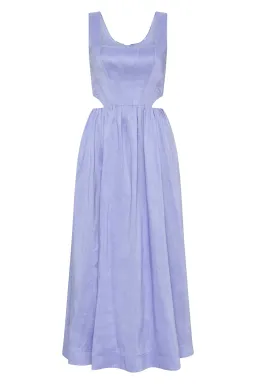 Aje Virginie Cut Out Midi Dress Cool Lavender Size 8 / S for rent on The Volte - image 4