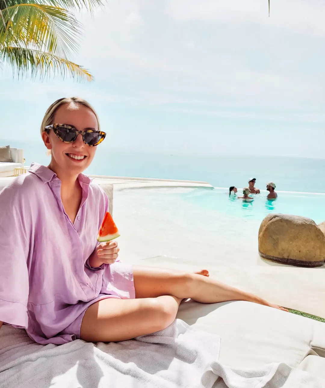 Coco Willow Rae Linen Playsuit in Lavender Size 8 for rent on The Volte - main image