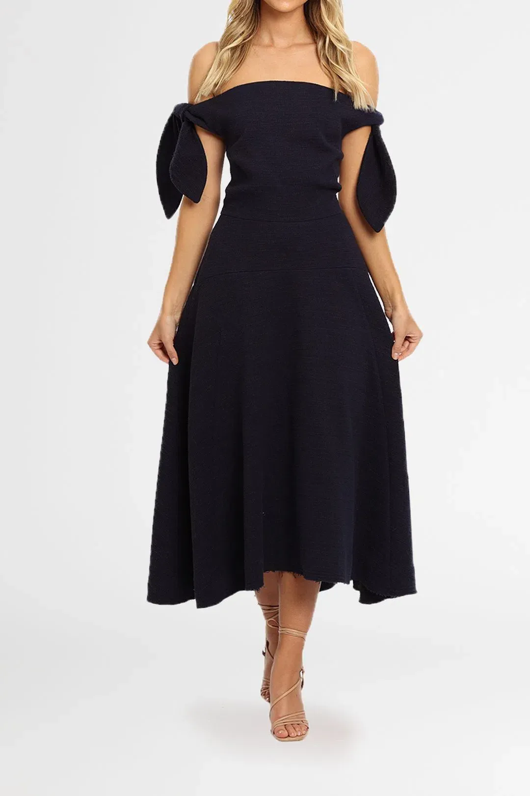 Camilla and Marc Bancroft Off Shoulder Dress Indigo Size 8  for rent on The Volte - main image