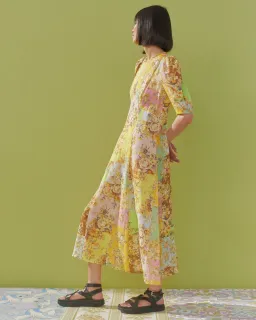 Alémais Matilde Midi Dress Floral Size 12 for rent on The Volte - image 4