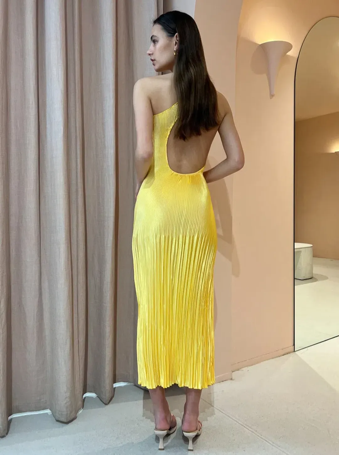 Lidee Naomi Gown Canary Yellow Size 8 for rent on The Volte - main image