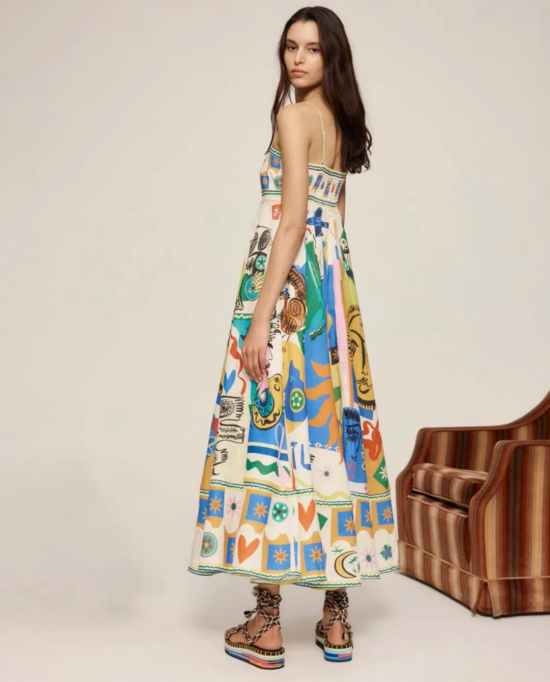 Alemais Soleil Sundress Print Size 6 for rent on The Volte - main image