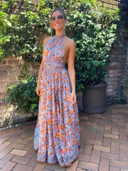 Kate Ford Azalea High Neck Gown Floral Size 10 for rent on The Volte - image 4