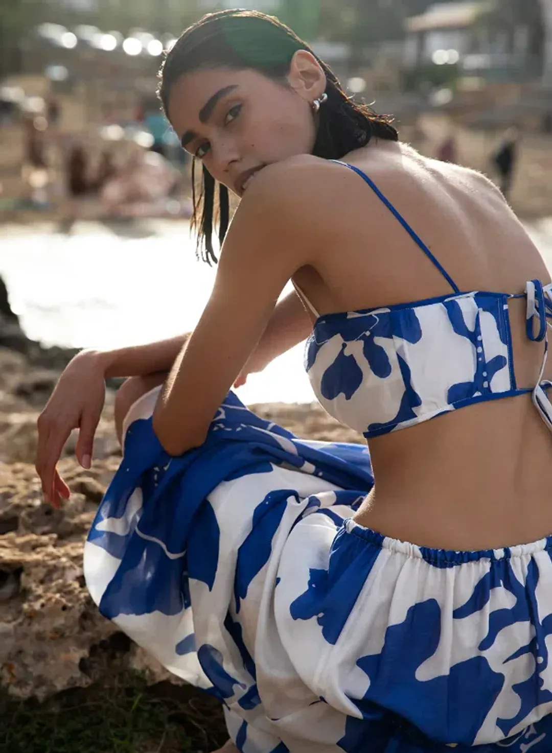 Sir the Label Vivi Crop and Skirt Set Merce Abstract Print Size 6 for rent on The Volte - main image