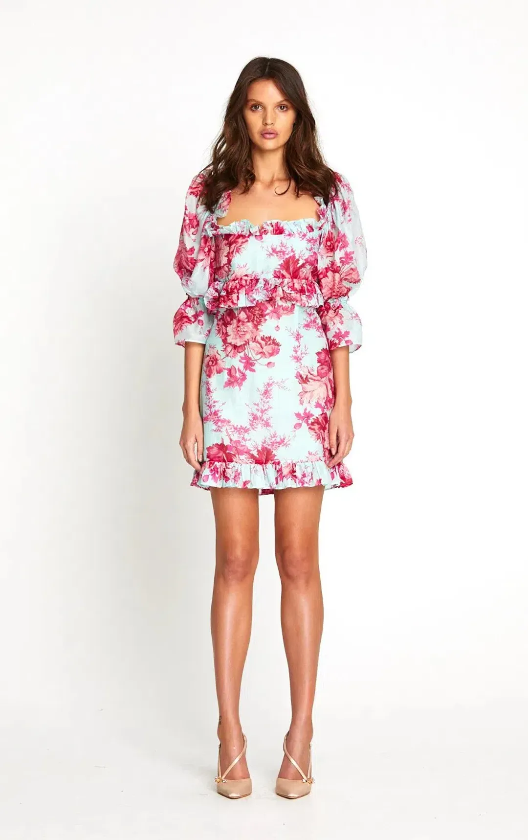 Alice McCall Flamingo Mini Dress Print Size 6 for rent on The Volte - main image