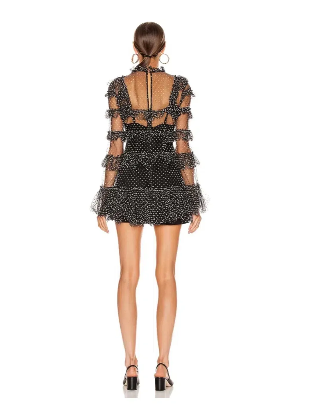 Alice McCall Tokyo Sky Mini Dress Black Size 6 for rent on The Volte - main image