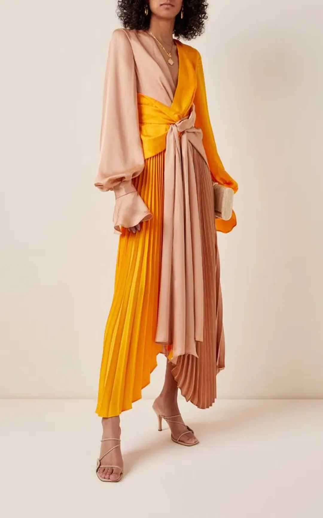 ACLER Empire Dress Pumpkin Orange/Brown Size 12  for rent on The Volte - main image