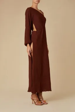 Savannah Morrow Cher Dress Mahogany Size XS for rent on The Volte - image 2