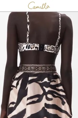 Camilla Jersey Turtleneck Tame My Tiger Black with Camilla Cool For Cats Soft Bra with Back Clip (AU16) for rent on The Volte - image 9