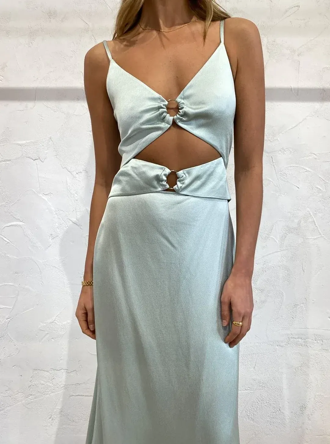 Anna Quan Carina Dress Pistachio Size 12 for rent on The Volte - main image