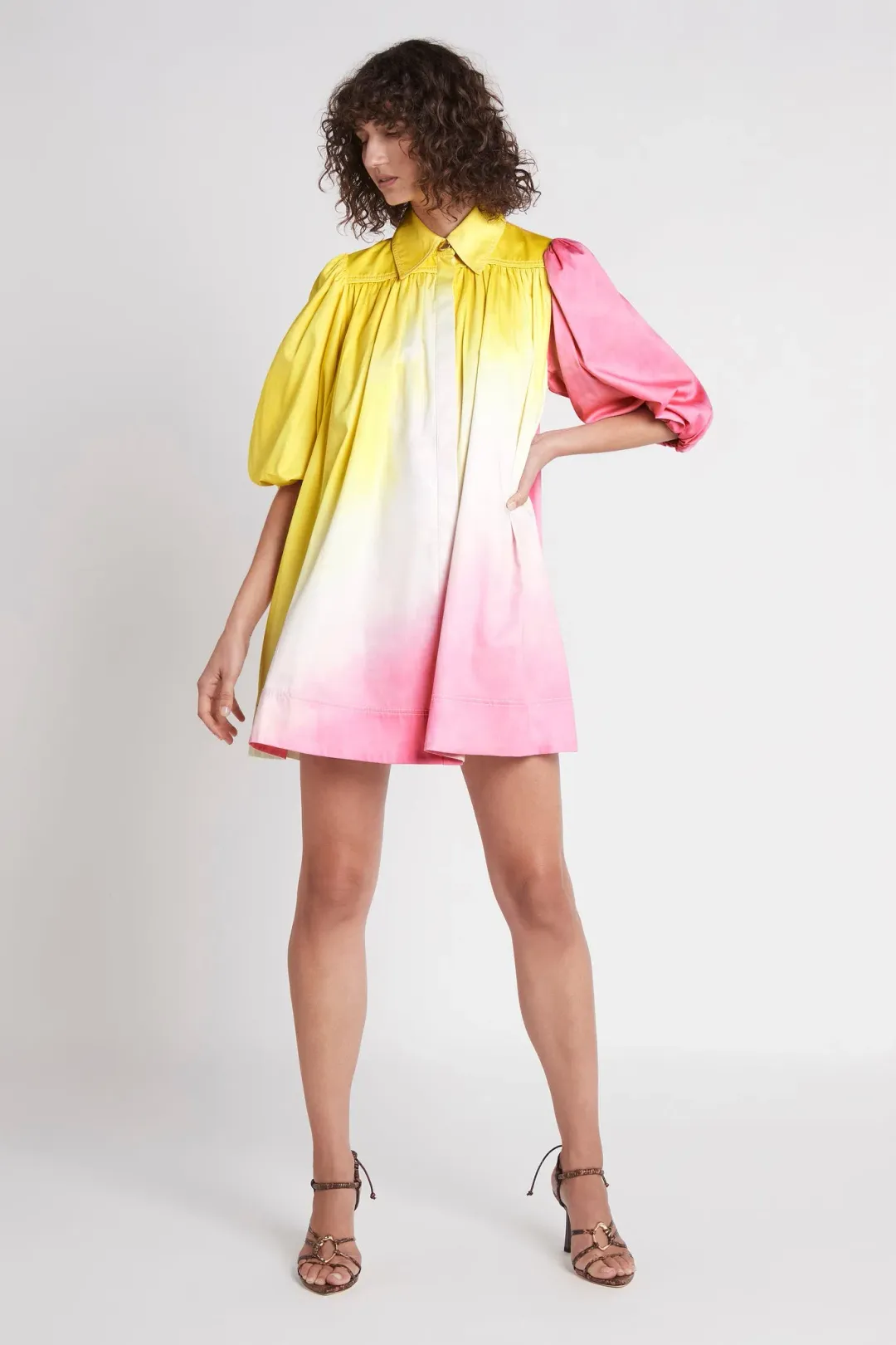 Aje Cloud Burst Smock MIni Dress Multi Size 12 / L for rent on The Volte - main image