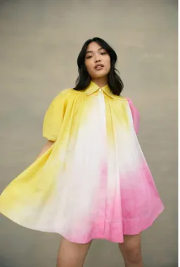 Aje Cloud Burst Smock MIni Dress Multi Size 12 / L for rent on The Volte - image 2