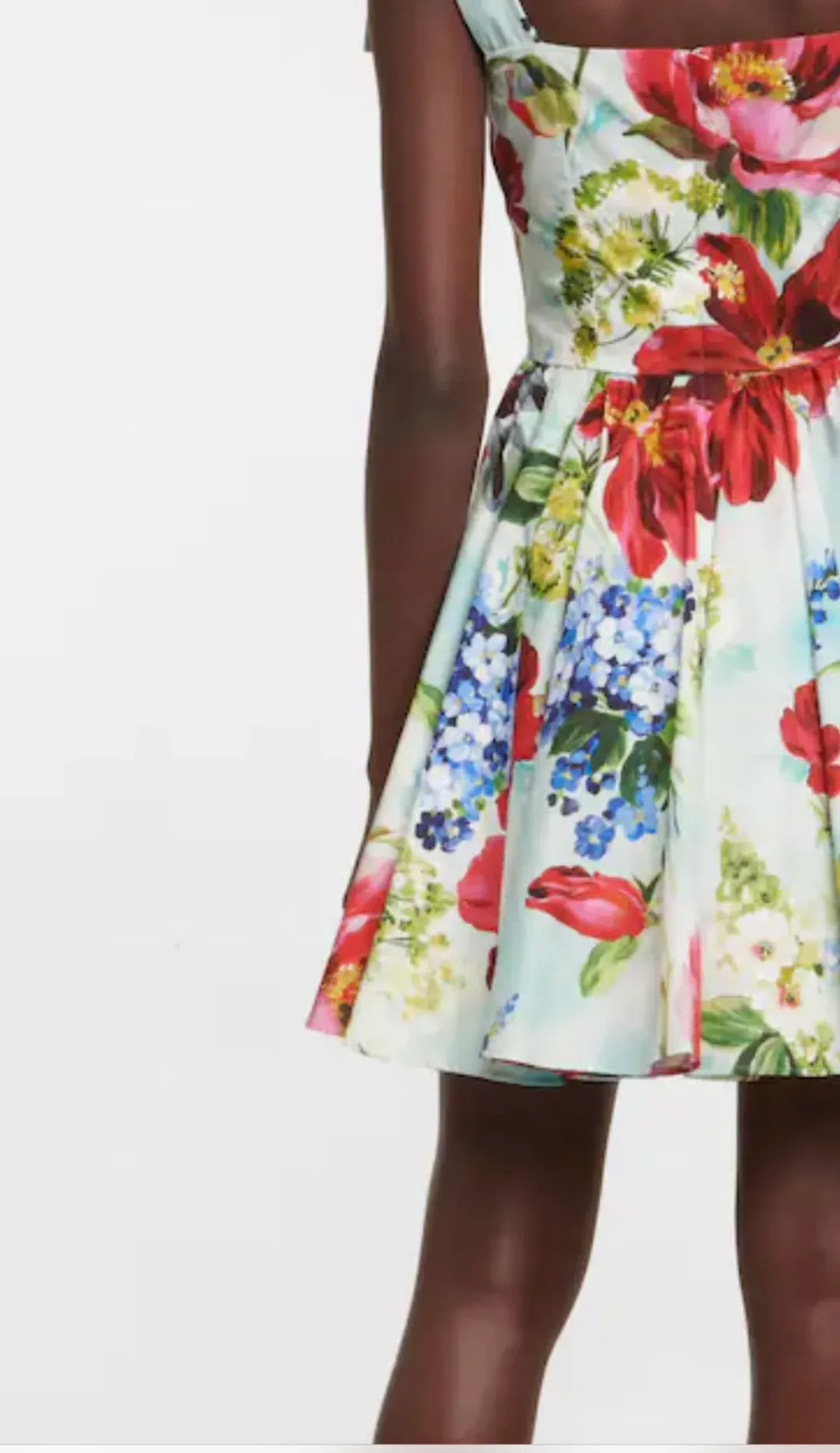 Dolce & Gabbana Cotton Poplin Mini Dress Floral Size 12 for rent on The Volte - main image