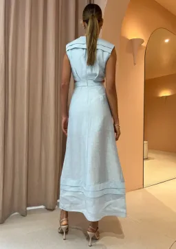 Acler Telford Dress Cloud Blue Size 16 for rent on The Volte - image 3