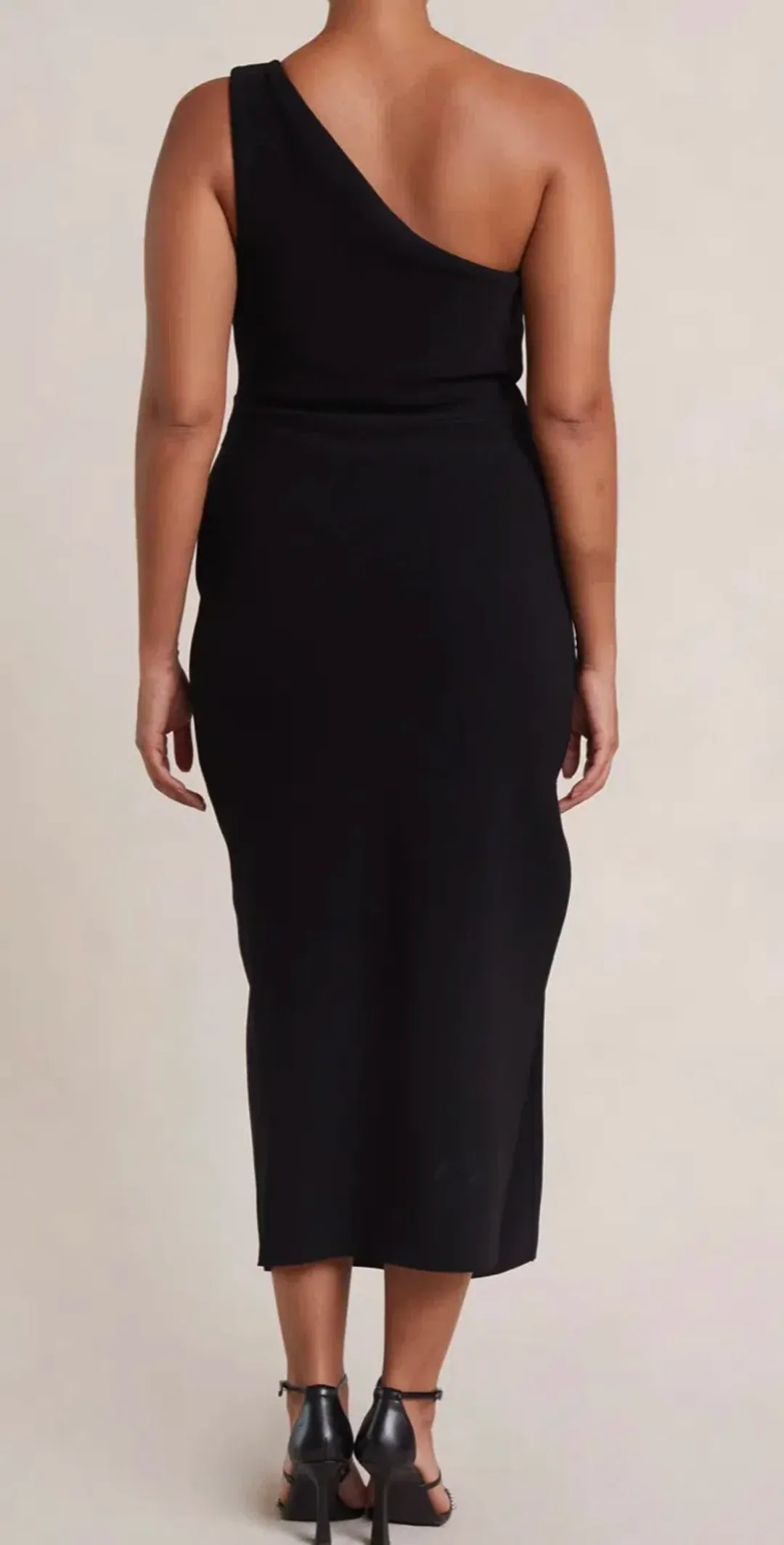 Bec & Bridge Be Mine Asym Midi Dress Black Size L / Au 12 for rent on The Volte - main image