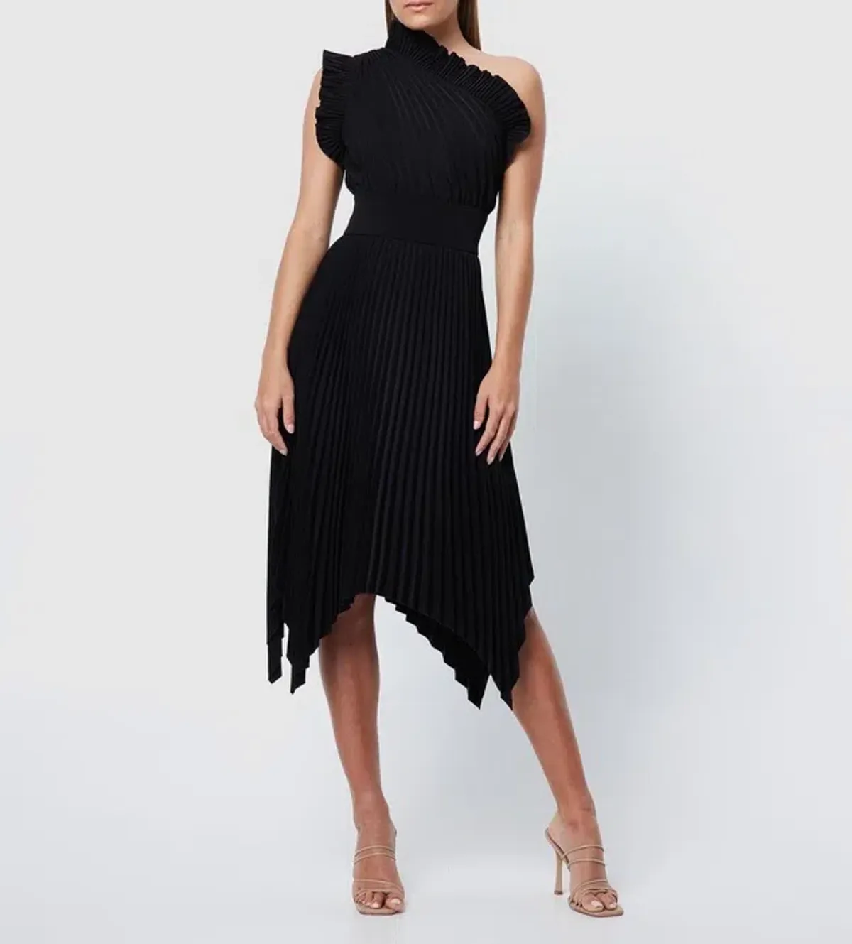 Mossman The Lady Like Midi Dress Black Size 14 for rent on The Volte - main image
