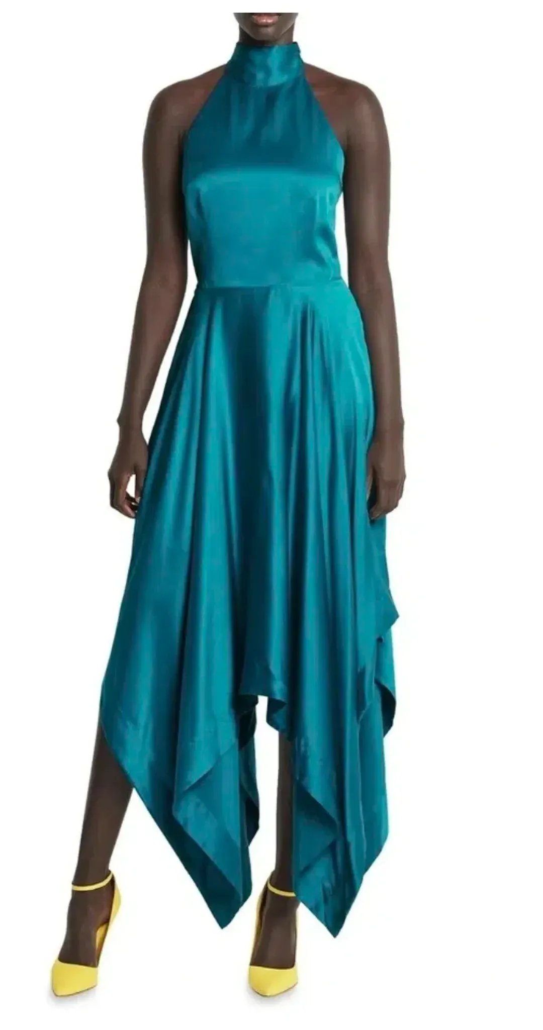 Sass & Bide Slow Hands Midi Dress in Peacock Size 8 for rent on The Volte - main image