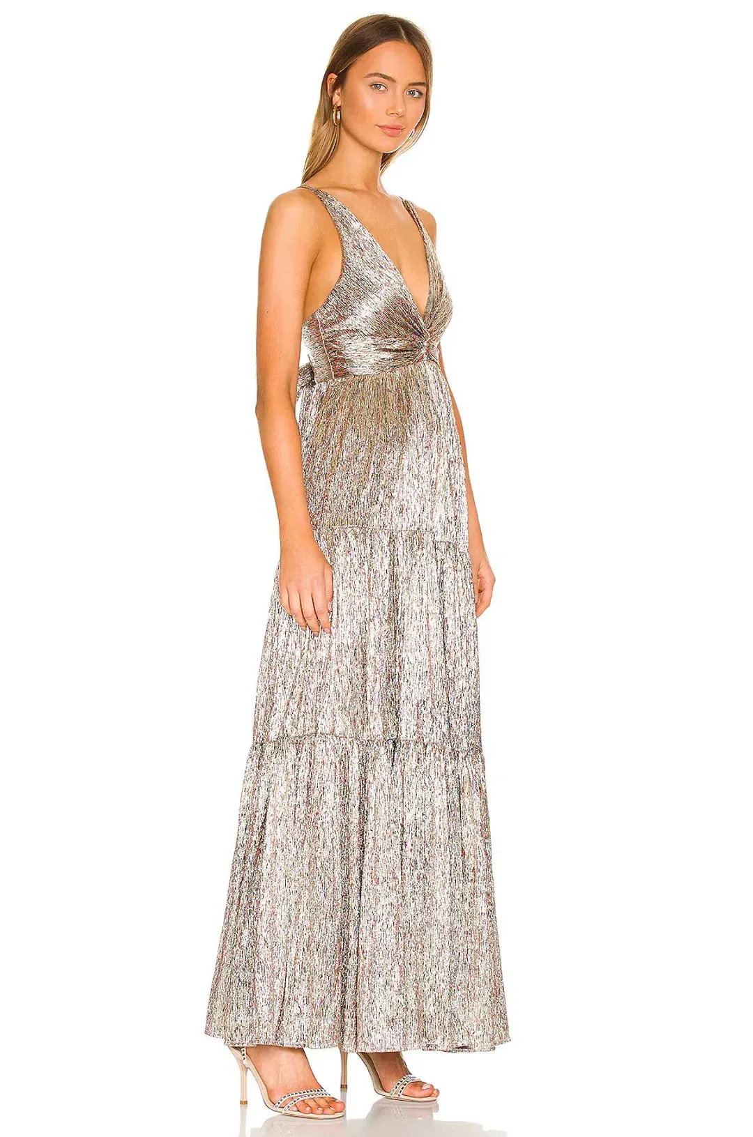 Sabina Musayev Pacific Dress Gold Size 8 for rent on The Volte - main image