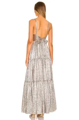 Sabina Musayev Pacific Dress Gold Size 8 for rent on The Volte - image 3