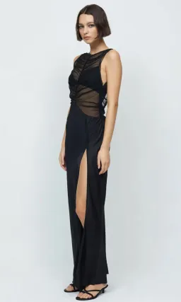 Bec & Bridge Naomi Split Maxi Dress Black Size 6 for rent on The Volte - image 4