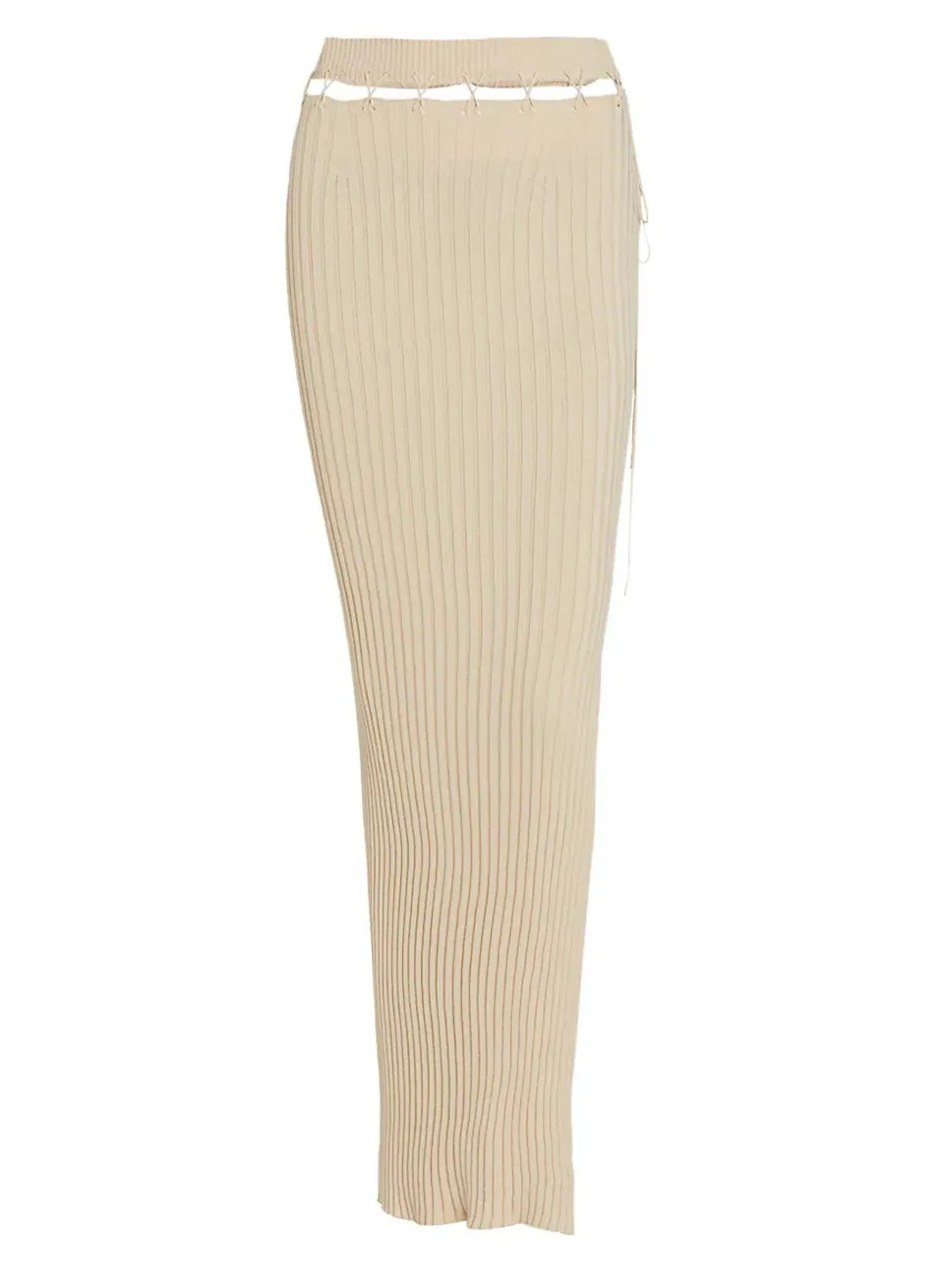 Aya Muse Reposier tan Top & Skirt Set Tan Size 4 for rent on The Volte - main image