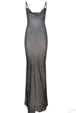 Rat & Boa Sheer Gisele Maxi Dress Blue/Print Size 8 for rent on The Volte - image 4