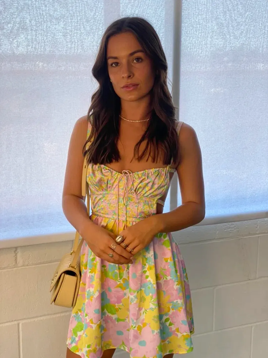 For Love & Lemons Emily Backless Dress Size XS/Au 6  for rent on The Volte - main image