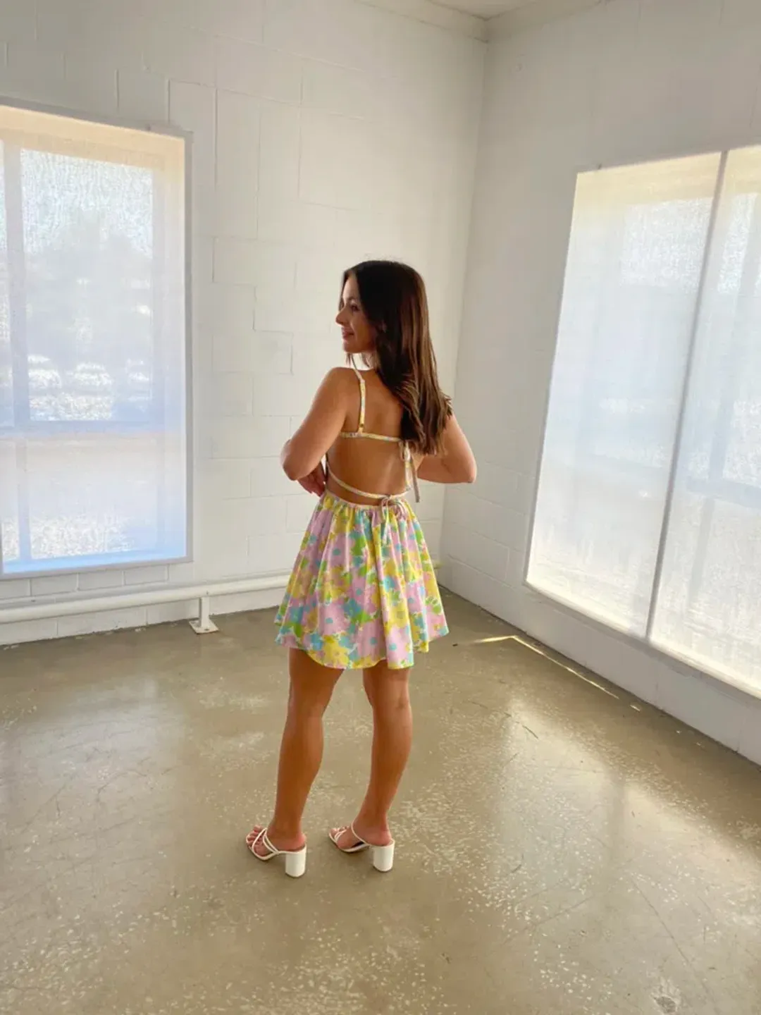 For Love & Lemons Emily Backless Dress Size XS/Au 6  for rent on The Volte - main image