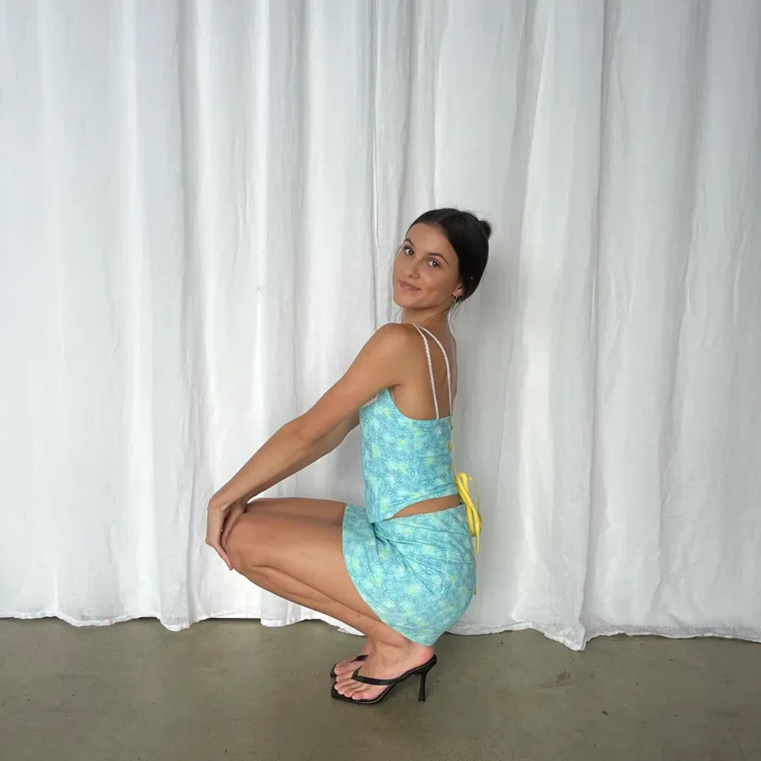 Eisha Collective Milah Set Blue Size 0/AU 6  for rent on The Volte - main image