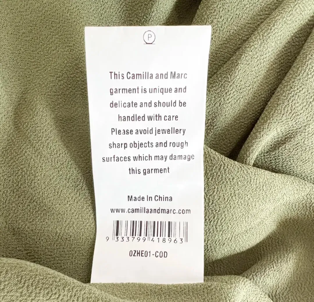 Camilla And Marc Tatami Full Maxi Dress Green Animal Print Size 8 for rent on The Volte - main image