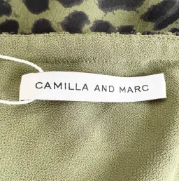 Camilla And Marc Tatami Full Maxi Dress Green Animal Print Size 8 for rent on The Volte - image 5