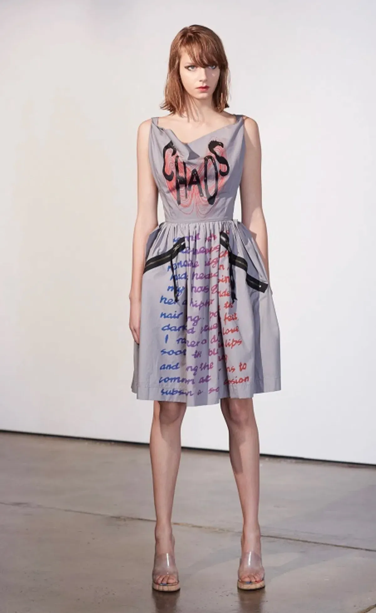 Vivienne Westwood Anglomania Chaos Dress Print Size 10 for rent on The Volte - main image
