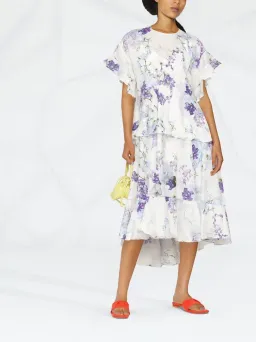 Zimmermann Rhythmic Floral Print Dress Size 2/Au 12 for rent on The Volte - image 1