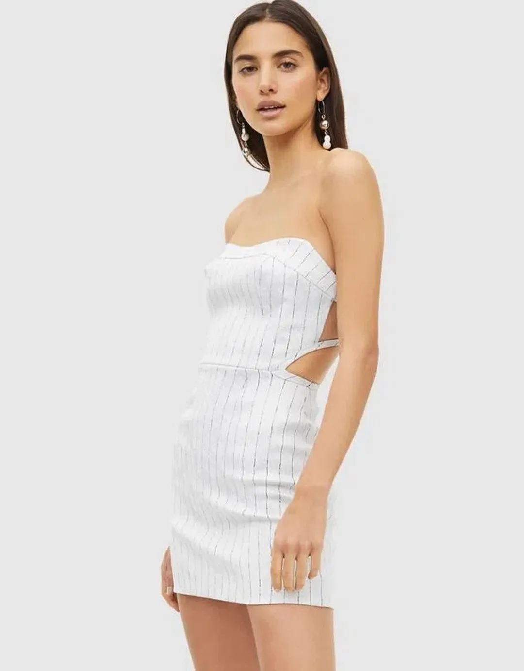 Manning Cartell Hybrid Reality Mini Dress White Size 6 for rent on The Volte - main image