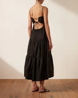 Shona Joy Bruna Linen Midi Black Size 8 for rent on The Volte - image 3