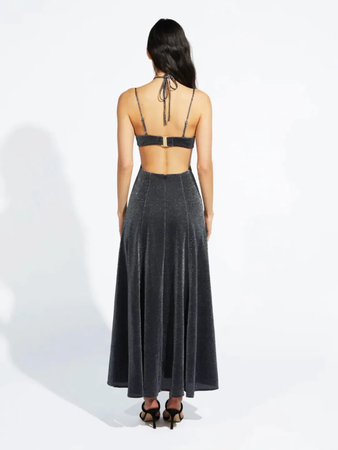 Alice McCall Lucy in the Sky Midi Dress Black Size 6 for rent on The Volte - main image