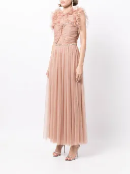 Rachel Gilbert Lou Dress Midi Nude Size 0/Au 6 for rent on The Volte - image 2
