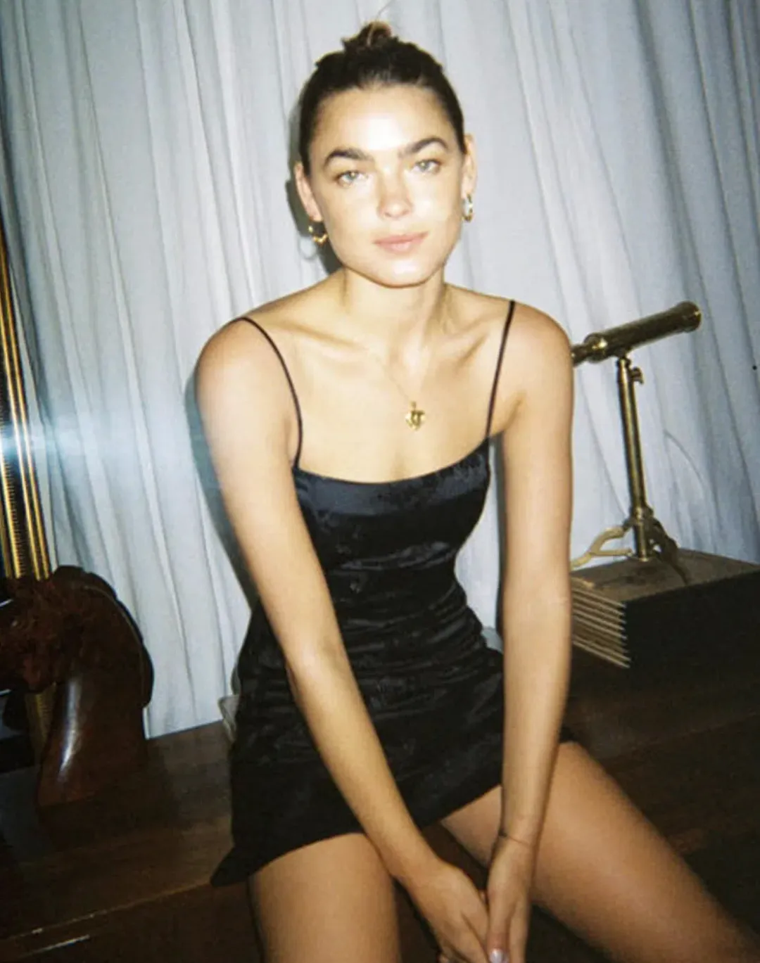 Realisation Par The Emelie Mini Dress in Shibuya Black Size S/Au 8 for rent on The Volte - main image